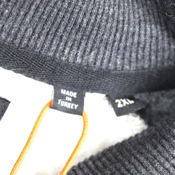 Superdry Crossing Lines Men's Jersey Bomber Jacket Grey & Blue Size 2XL - Picture 4 of 7